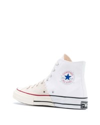 Baskets montantes en toile blanches Converse