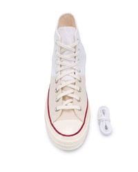 Baskets montantes en toile blanches Converse