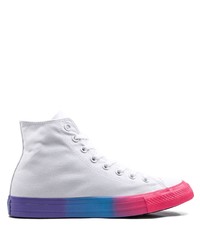 Baskets montantes en toile blanches Converse