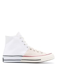 Baskets montantes en toile blanches Converse