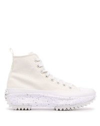 Baskets montantes en toile blanches Converse