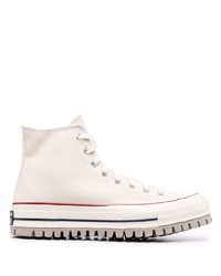 Baskets montantes en toile blanches Converse