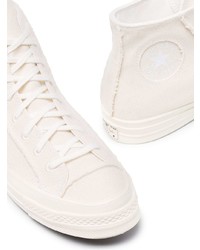 Baskets montantes en toile blanches Converse