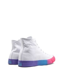 Baskets montantes en toile blanches Converse