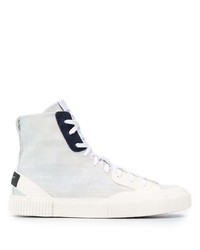 Baskets montantes en toile blanches Givenchy