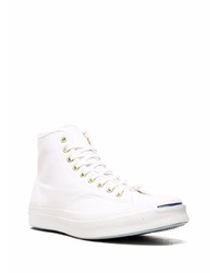 Baskets montantes en toile blanches Converse