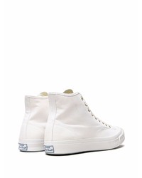 Baskets montantes en toile blanches Converse