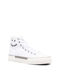 Baskets montantes en toile blanches PS Paul Smith