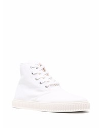 Baskets montantes en toile blanches Maison Margiela