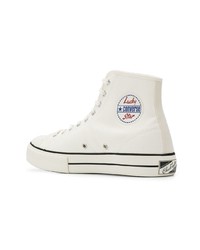 Baskets montantes en toile blanches Converse