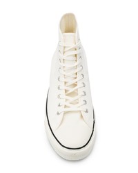 Baskets montantes en toile blanches Converse