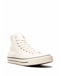 Baskets montantes en toile blanches Converse