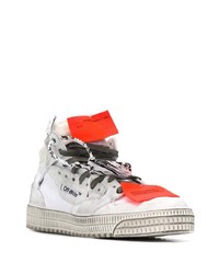 Baskets montantes en toile blanches Off-White