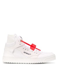 Baskets montantes en toile blanches Off-White