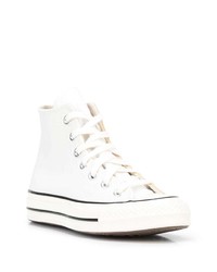 Baskets montantes en toile blanches Converse