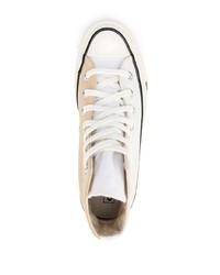 Baskets montantes en toile blanches Converse