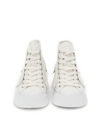 Baskets montantes en toile blanches JW Anderson