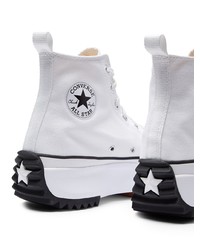 Baskets montantes en toile blanches Converse