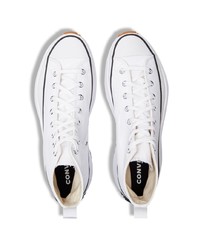 Baskets montantes en toile blanches Converse