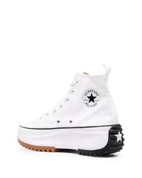 Baskets montantes en toile blanches Converse