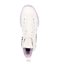 Baskets montantes en toile blanches Converse