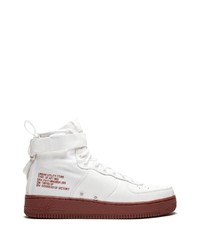 Baskets montantes en toile blanches Nike