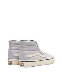 Baskets montantes en toile blanches Vans