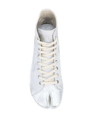 Baskets montantes en toile blanches Maison Margiela