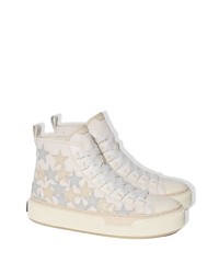 Baskets montantes en toile blanches Amiri