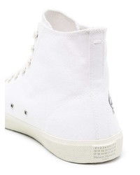 Baskets montantes en toile blanches Maison Margiela