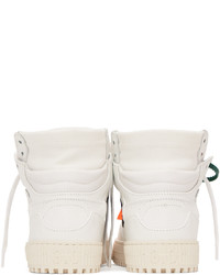 Baskets montantes en toile blanches Off-White