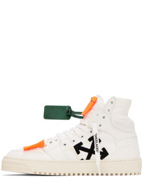 Baskets montantes en toile blanches Off-White