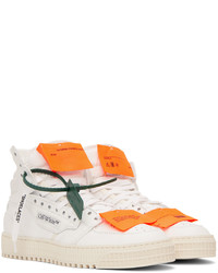 Baskets montantes en toile blanches Off-White