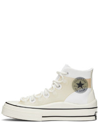 Baskets montantes en toile blanches Converse