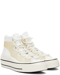 Baskets montantes en toile blanches Converse