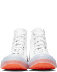 Baskets montantes en toile blanches Converse