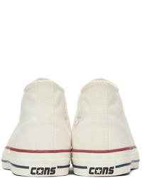 Baskets montantes en toile blanches Converse