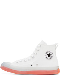 Baskets montantes en toile blanches Converse