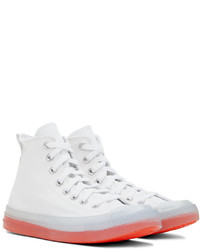 Baskets montantes en toile blanches Converse