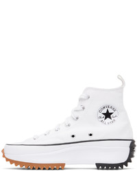 Baskets montantes en toile blanches Converse