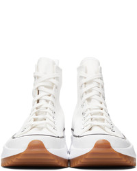 Baskets montantes en toile blanches Converse