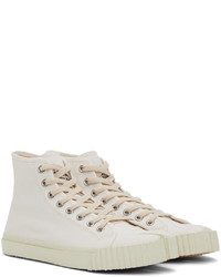 Baskets montantes en toile blanches Maison Margiela