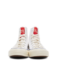 Baskets montantes en toile blanches Converse