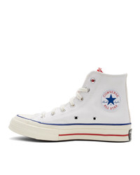 Baskets montantes en toile blanches Converse