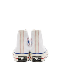 Baskets montantes en toile blanches Converse