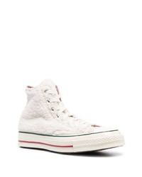 Baskets montantes en toile blanches Converse