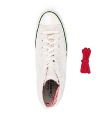 Baskets montantes en toile blanches Converse