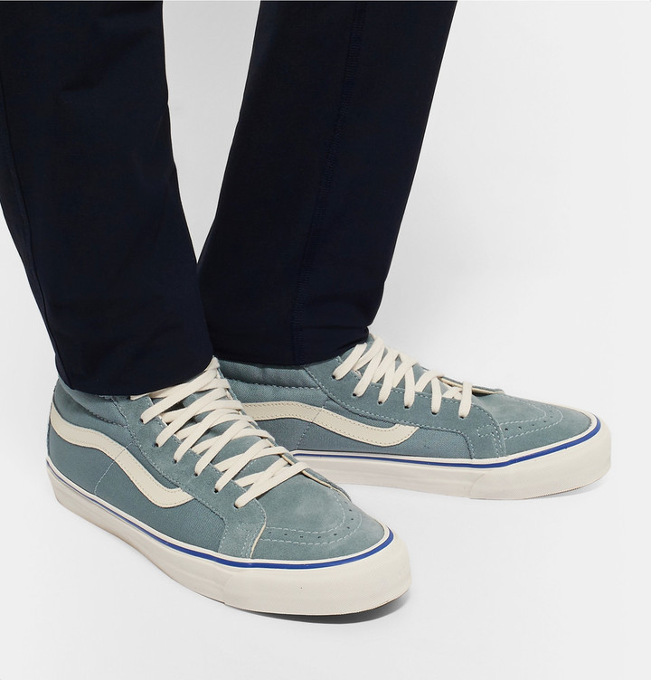 vans montante bleu