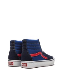 Baskets montantes en toile bleu marine Vans