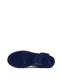Baskets montantes en toile bleu marine Nike